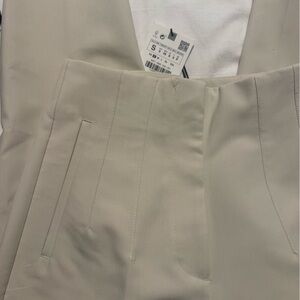 NWT Zara Cream Trousers